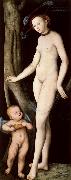 Lucas Cranach the Elder Venus and Cupid Carrying a Honeycomb USA oil painting artist
